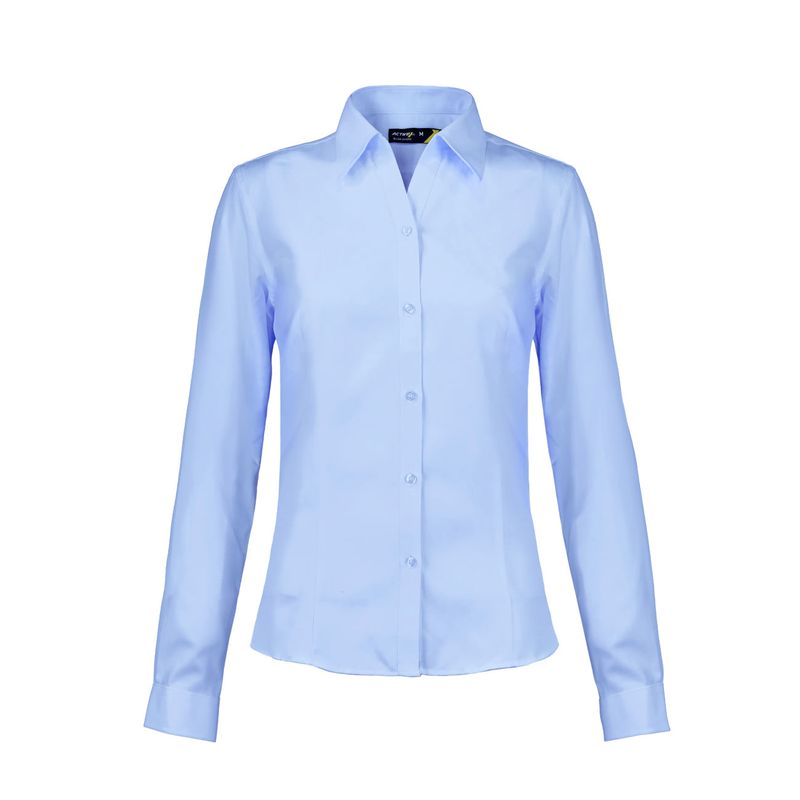 Blusa Activex Oxford M/Larga Celeste UV