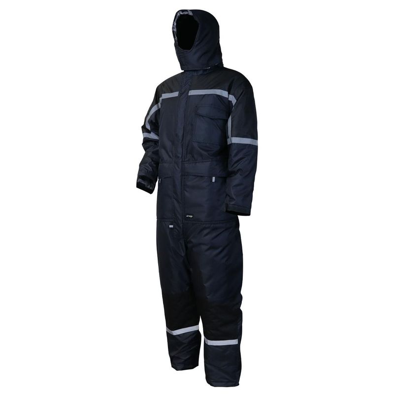 Buzo Térmico Azul/Negro Forro Franela - Imagen 2