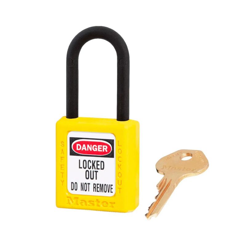 CANDADO DIELECTRICO MASTER LOCK 406 AMARILLO