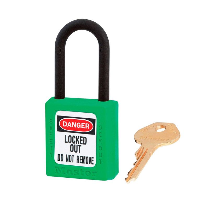 CANDADO DIELECTRICO MASTER LOCK 406 VERDE