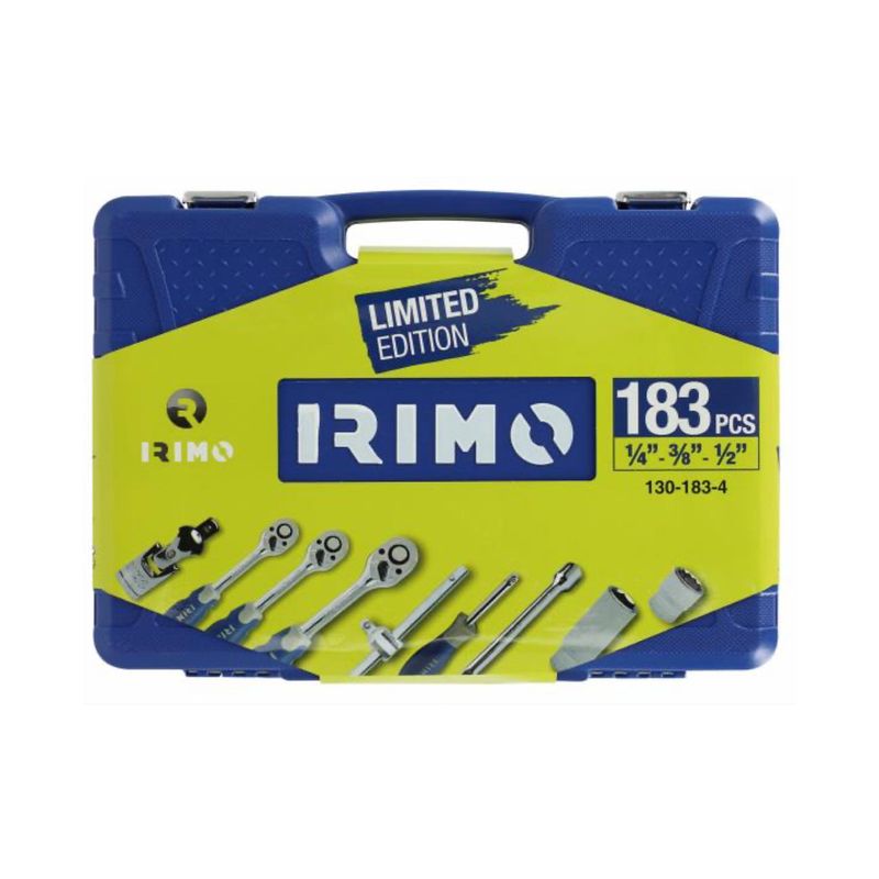 Caja Dados Irimo 1/4" y 1/2" 109 Piezas