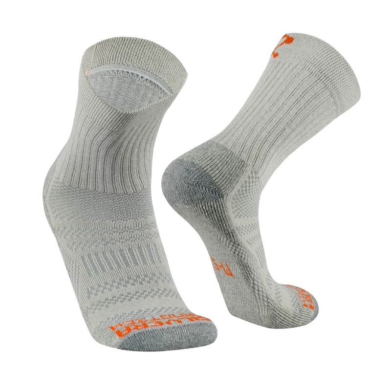 Calcetín Trekking Altura de Algodón y Pima 2Pack Gris - Marrón