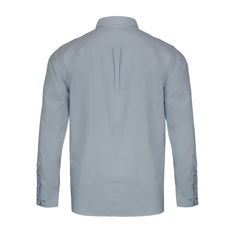 Camisa Activex Oxford M/Larga Gris UV - Imagen 3