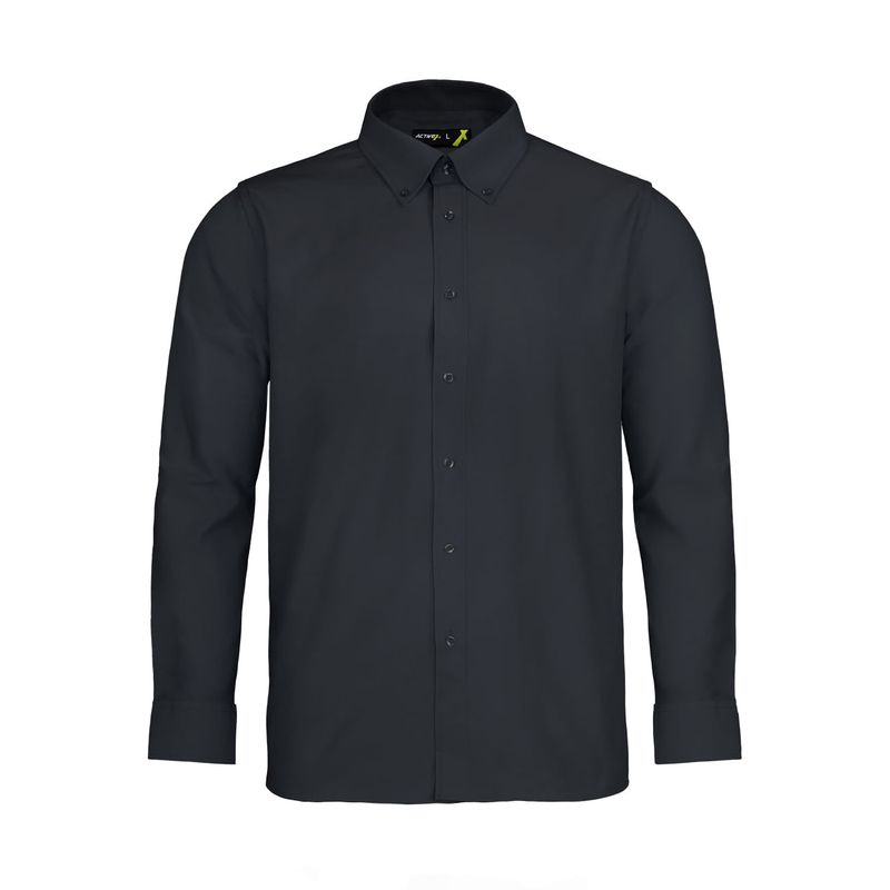 Camisa Activex Trevira M/larga Negra