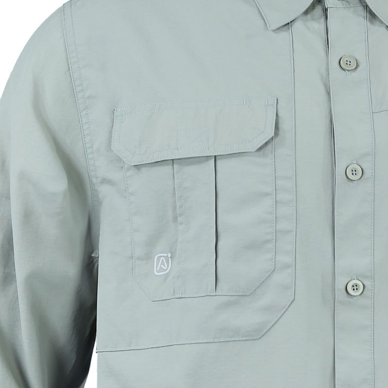 Camisa Lightwind H2300 Ripstop Verde UV - Imagen 3