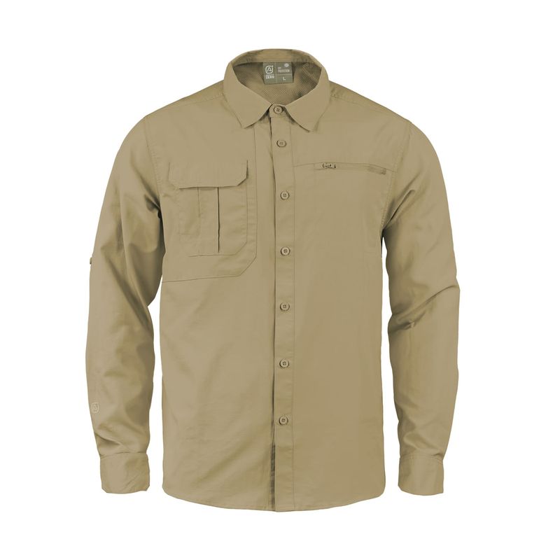 Camisa Lightwind H2400 Ripstop Beige UV