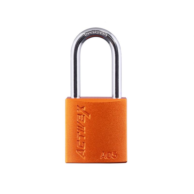 Candado Activex A05 Cuerpo Aluminio Naranjo