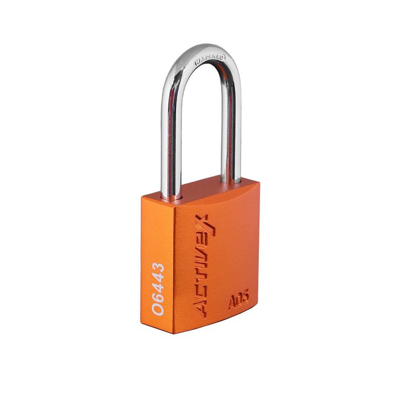 Candado Activex A05 Cuerpo Aluminio Naranjo - Imagen 2