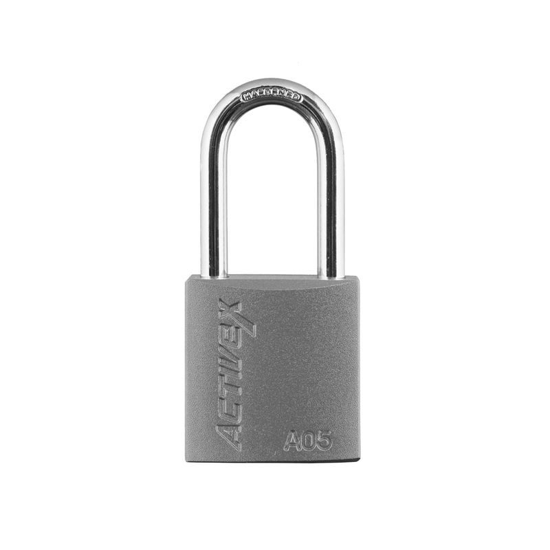 Candado Activex A05 Cuerpo Aluminio Plateado
