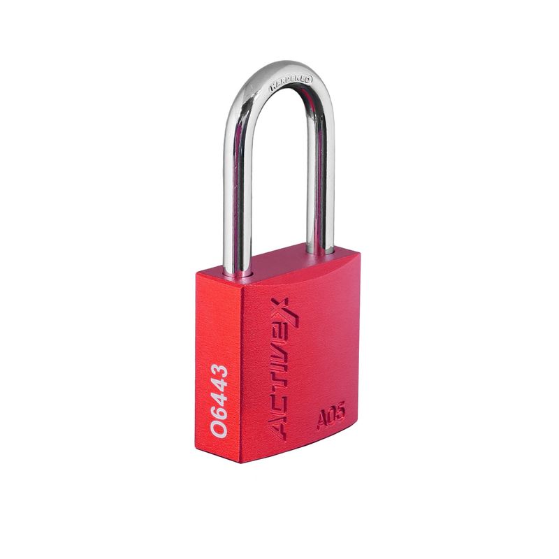 Candado Activex A05 Cuerpo Aluminio Rojo - Imagen 2