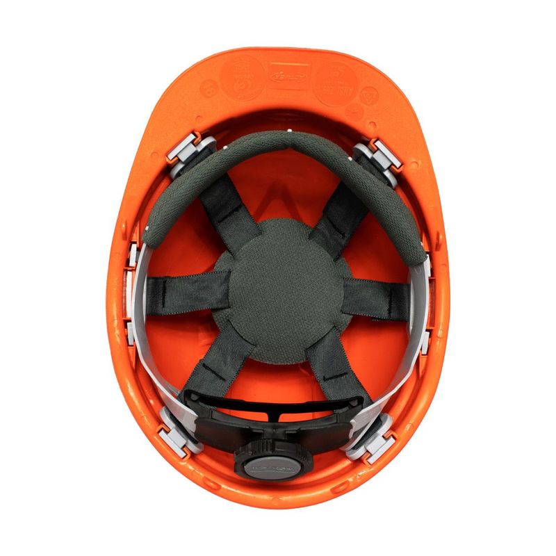 Casco Activex I Naranjo Porta Lampara con Ratchet - Imagen 6