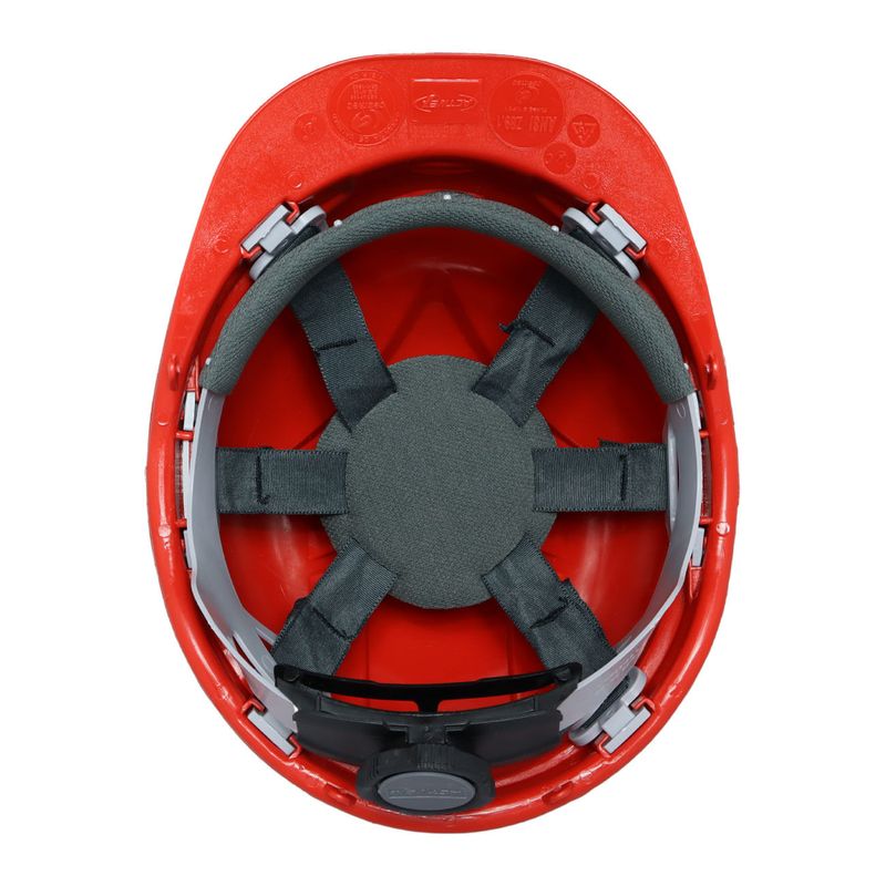 Casco Activex I Rojo Arnes cinta 6 Puntas Ratchet