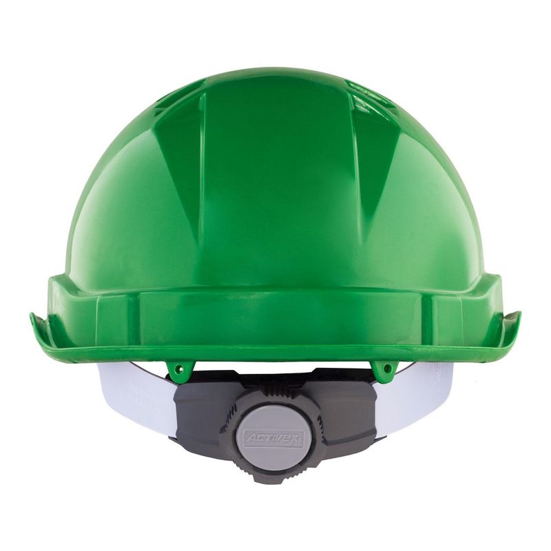 Casco Activex I Verde Arnes cinta 6 Puntas Ratchet