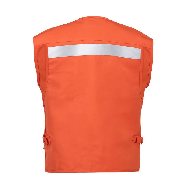 Chaleco Activex Geologo Canvas 250Gr Naranjo C/Reflectante - Imagen 3