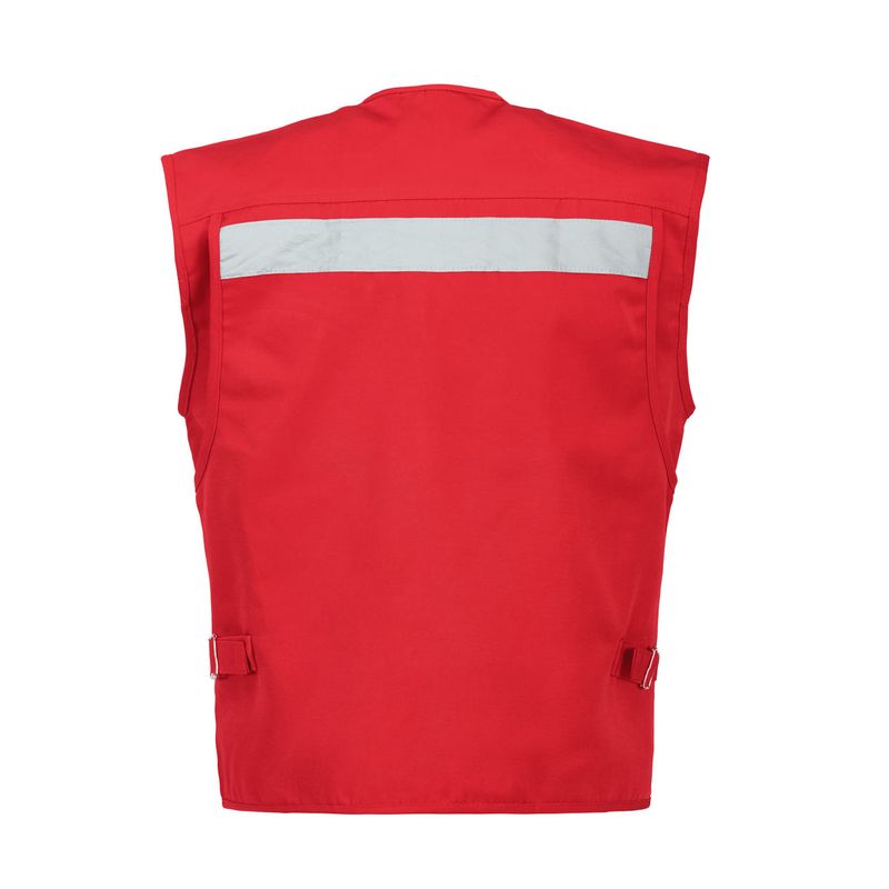 Chaleco Activex Geologo Canvas 250Gr Rojo C/Reflectante - Imagen 3