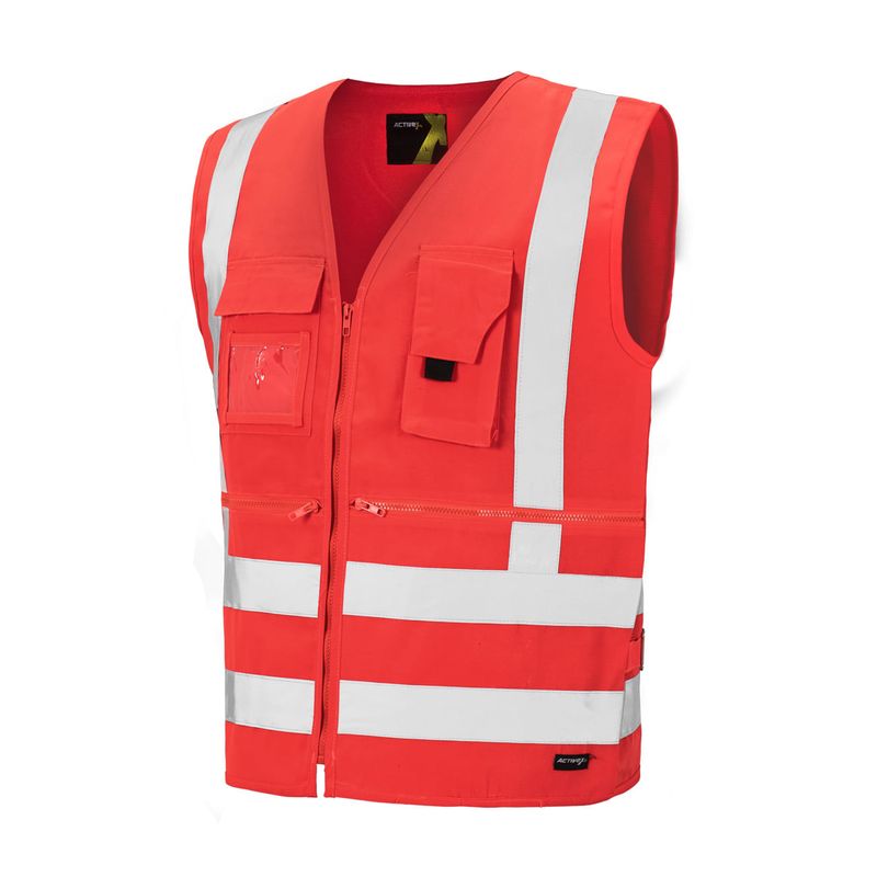 Chaleco Geologo Activex Rojo Alta Visibilidad Gard - Imagen 2