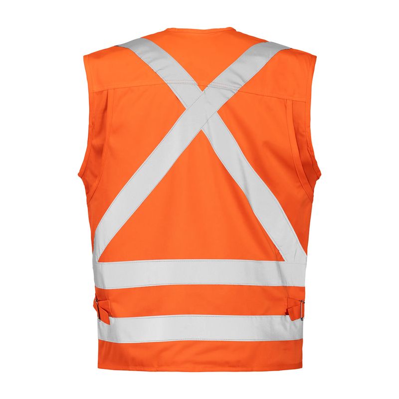 Chaleco Geólogo Cinta 360° Naranjo Fluor - Imagen 3