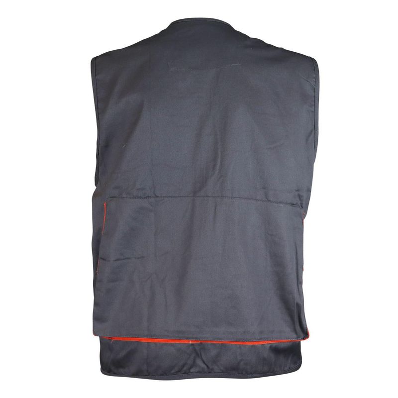 Chaleco Geólogo Gabardina Gris/Naranjo - Imagen 2