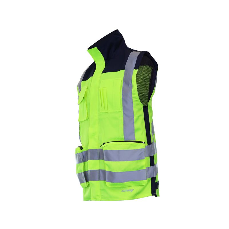 Chaleco Geologo Gabardina Terra Bicolor Amarillo