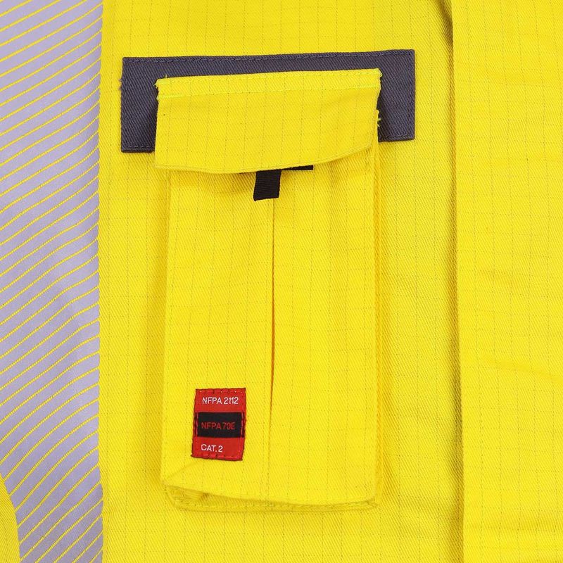 Chaleco Geologo Ignifugo Absolute Fire FRSVT NFPA 13034 Amarillo - Imagen 6