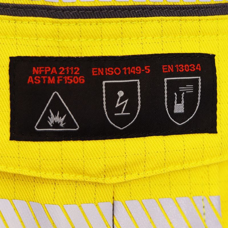 Chaleco Geologo Ignifugo Absolute Fire FRSVT NFPA 13034 Amarillo - Imagen 7