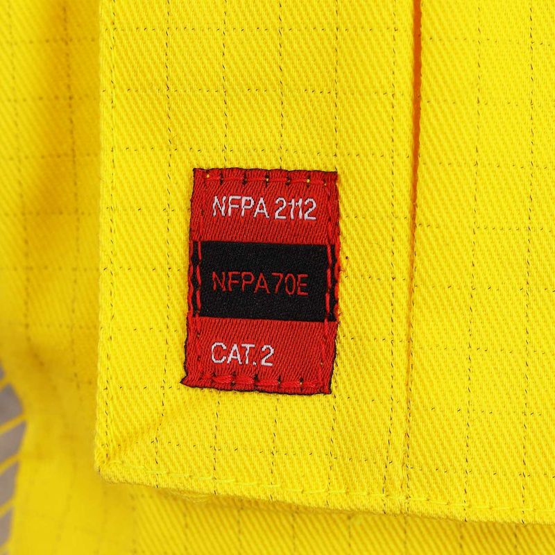 Chaleco Geologo Ignifugo Absolute Fire FRSVT NFPA 13034 Amarillo - Imagen 8
