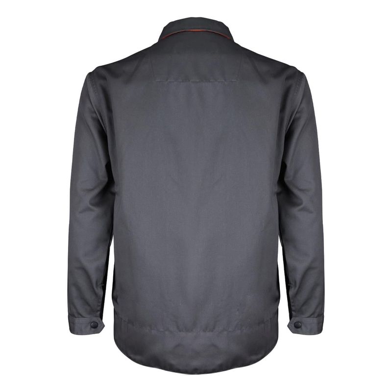 Chaqueta Manga Larga Gabardina Gris/Naranjo - Imagen 3