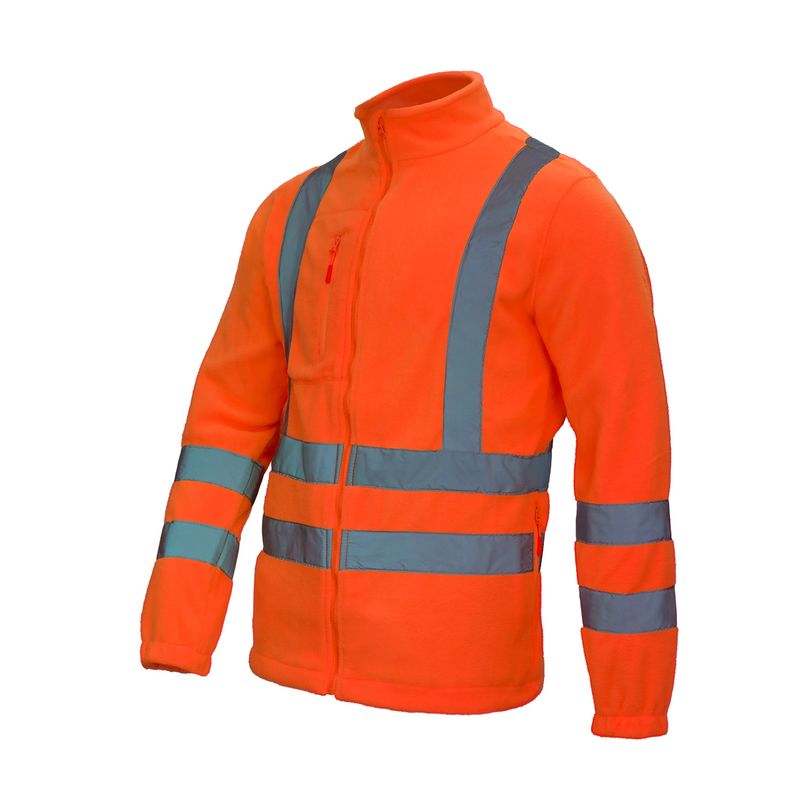 Chaqueta Micropolar Naranjo Fluor HiVi 360° - Imagen 3