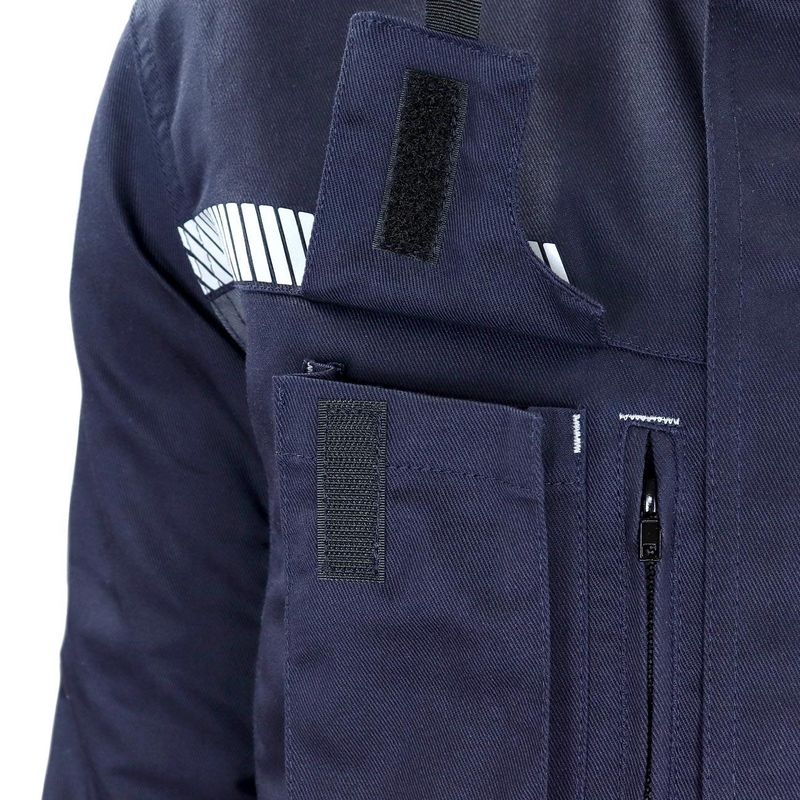 Chaqueta Slack Ignífuga Antiestático NFPA Azul Marino - Imagen 3