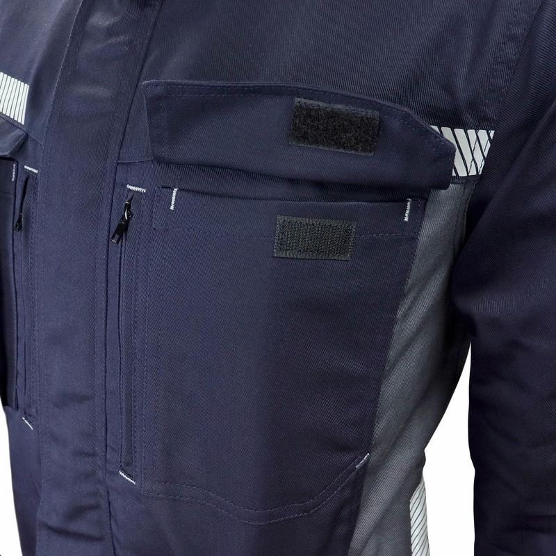 Chaqueta Slack Ignífuga Antiestático NFPA Azul Marino - Imagen 4