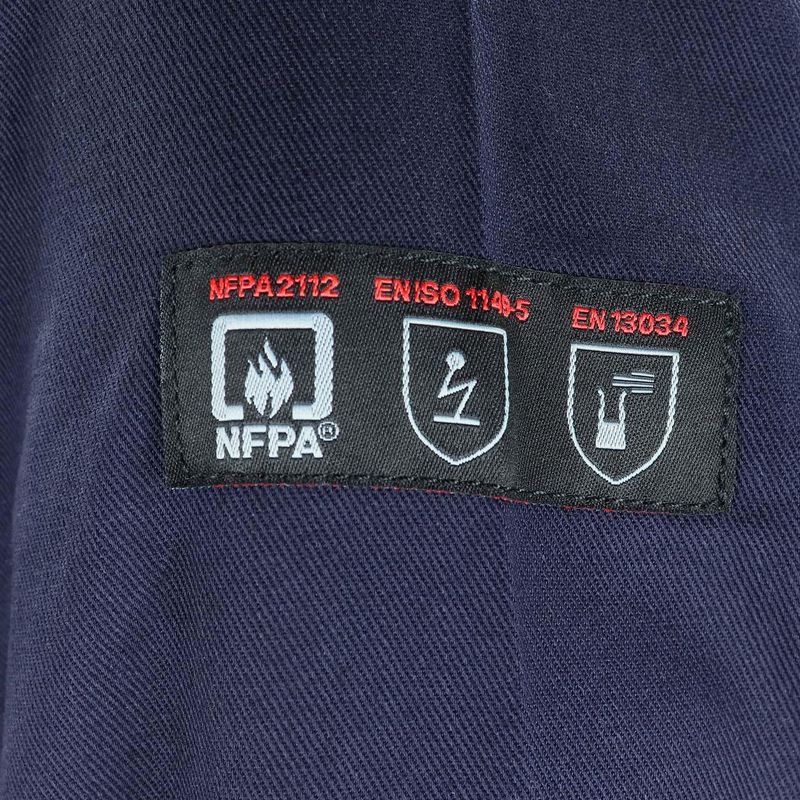 Chaqueta Slack Ignífuga Antiestático NFPA Azul Marino - Imagen 5