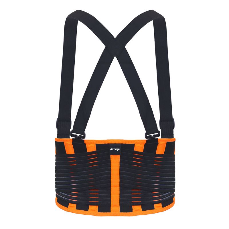 Faja Activex de Soporte Lumbar Naranjo Negro - Imagen 2