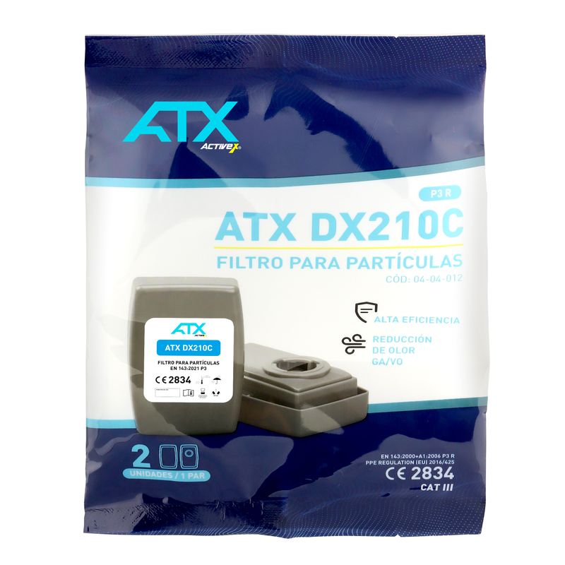 Filtro Activex ATX DX210C Particulas y Olores P3 R (Par) - Imagen 4