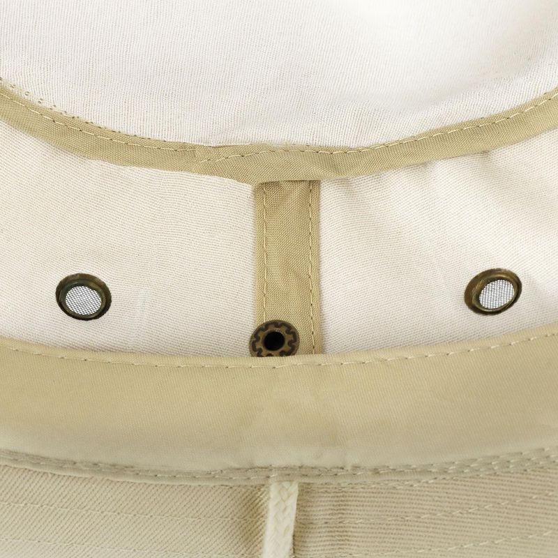 Gorro Tipo Pescador Beige 100% Algodón - Imagen 5