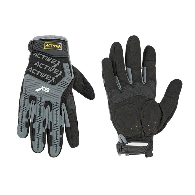 Guante Activex Mecanico X9 Gris-Negro - Imagen 3