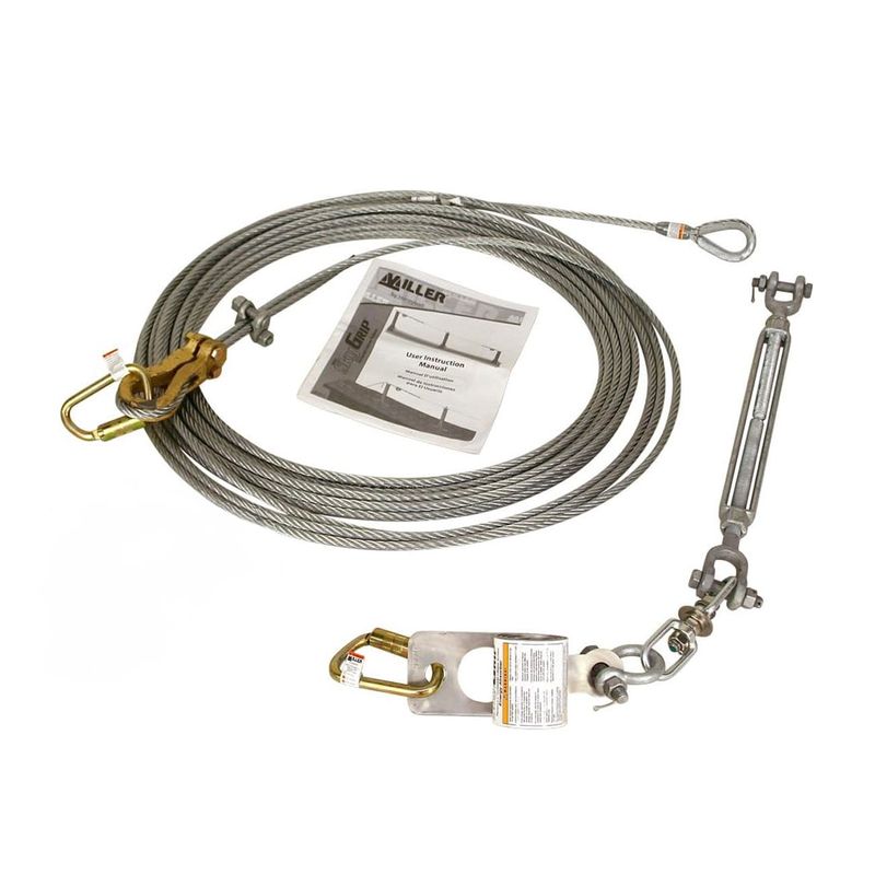 Línea de Vida Horizontal Temporal Honeywell Cable Acero 18 m