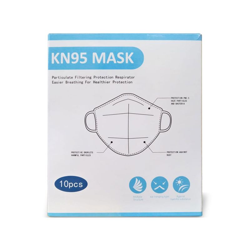 Mascarilla Plegable Kn95 (10 Unidades) - Imagen 3