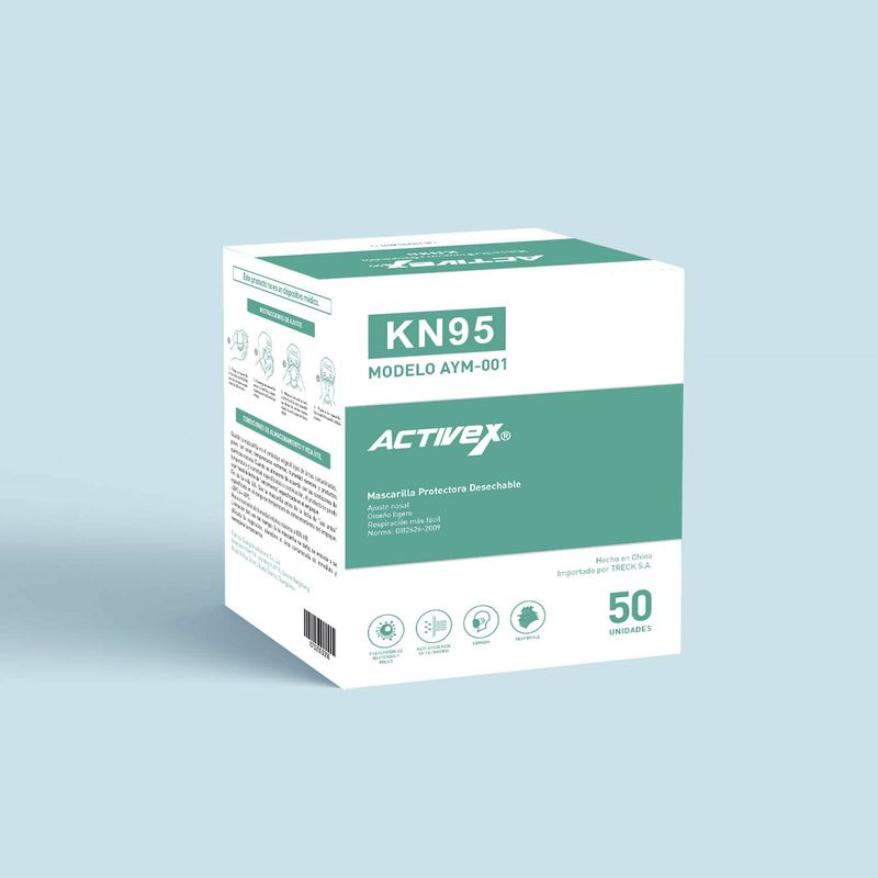 Mascarilla Plegable Kn95 (50 Unidades) - Imagen 2