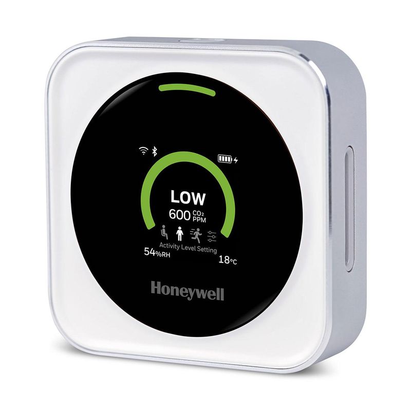 Monitor de Calidad del Aire V2 Honeywell para CO2 incluye Soporte Pared - Imagen 2