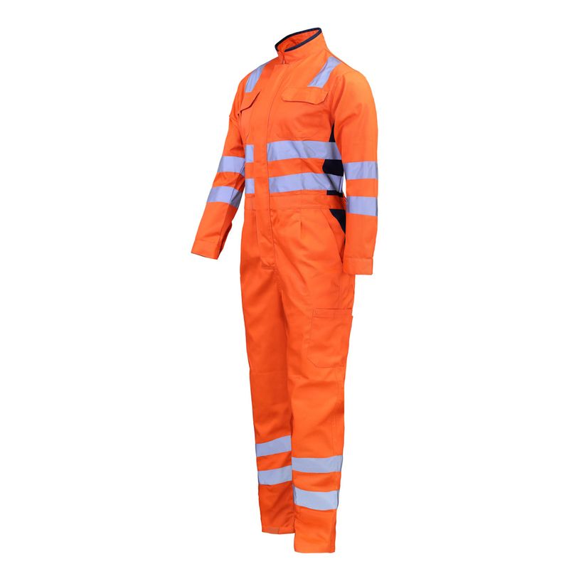 Overol Activex Canvas Naranjo Mujer Reflectante 360° - Imagen 2