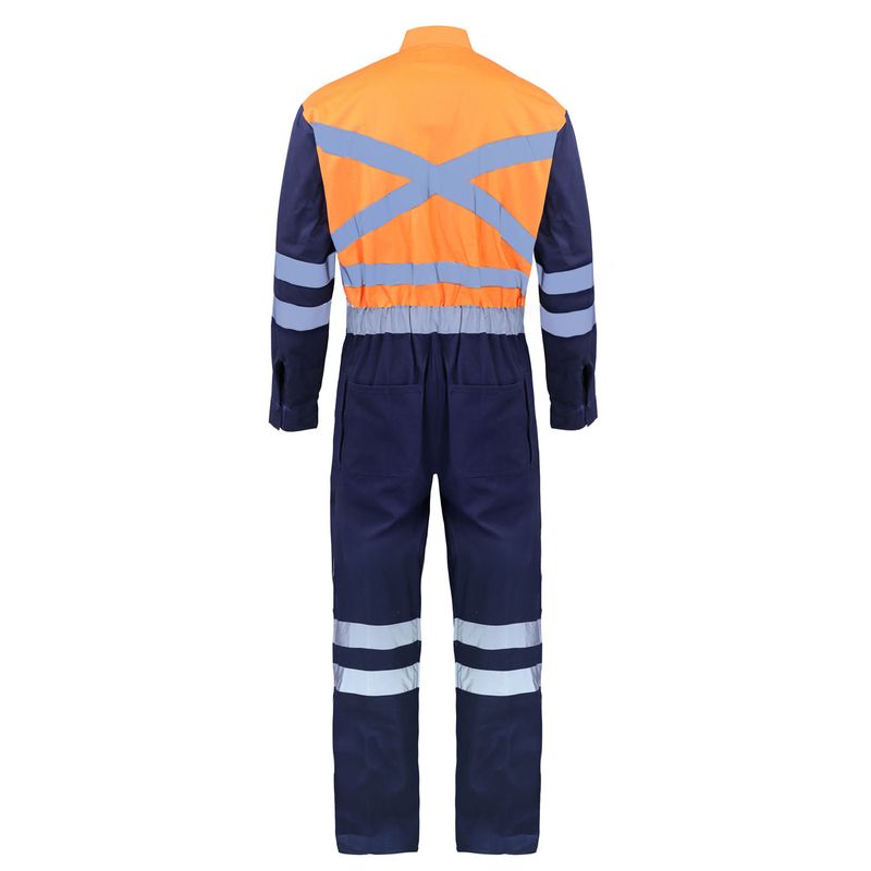 Overol Activex Piloto 100% Algodón Naranjo/Azul