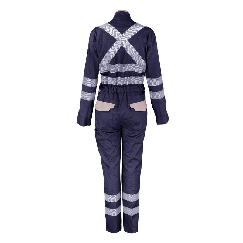 Overol Ignifugo Absolute Fire Antiest. FRCT NFPA 13034 Mujer Azul/Beige - Imagen 2