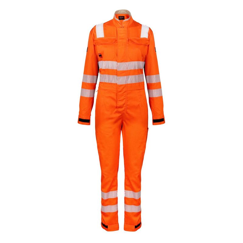 Overol Ignífugo NFPA 13034 Mujer Naranja/Beige