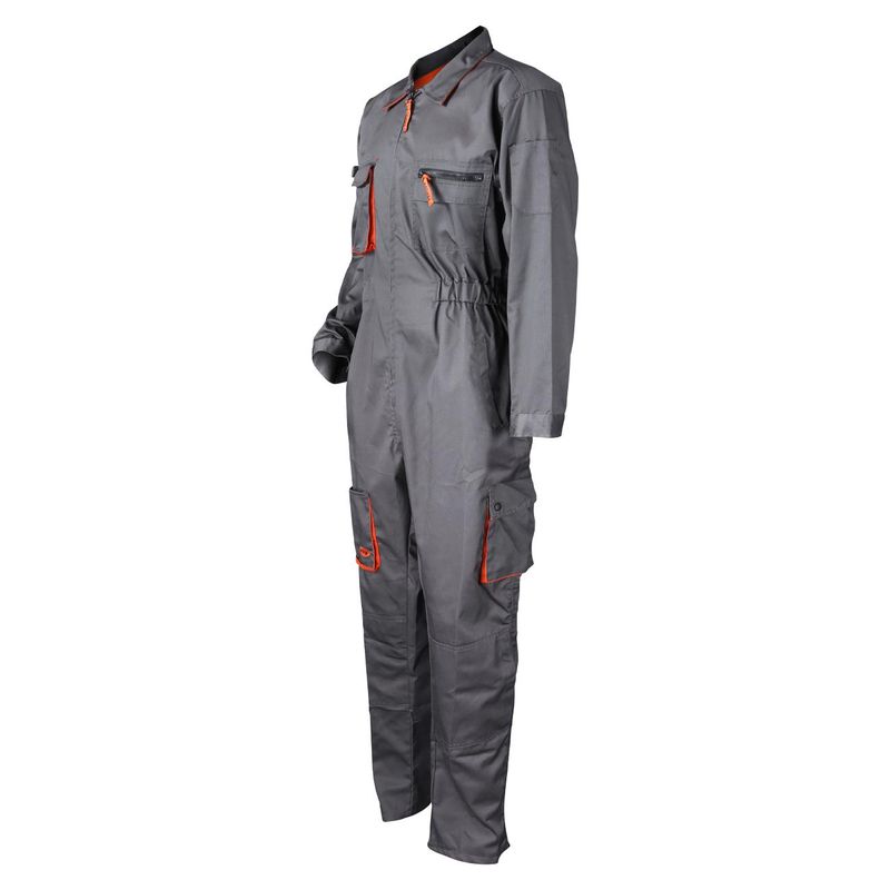 Overol Piloto Gabardina Gris/Naranjo - Imagen 2
