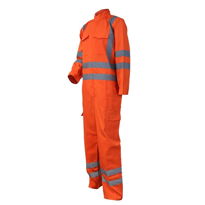 Overol Piloto Poplin Naranjo Cinta 360° - Imagen 2