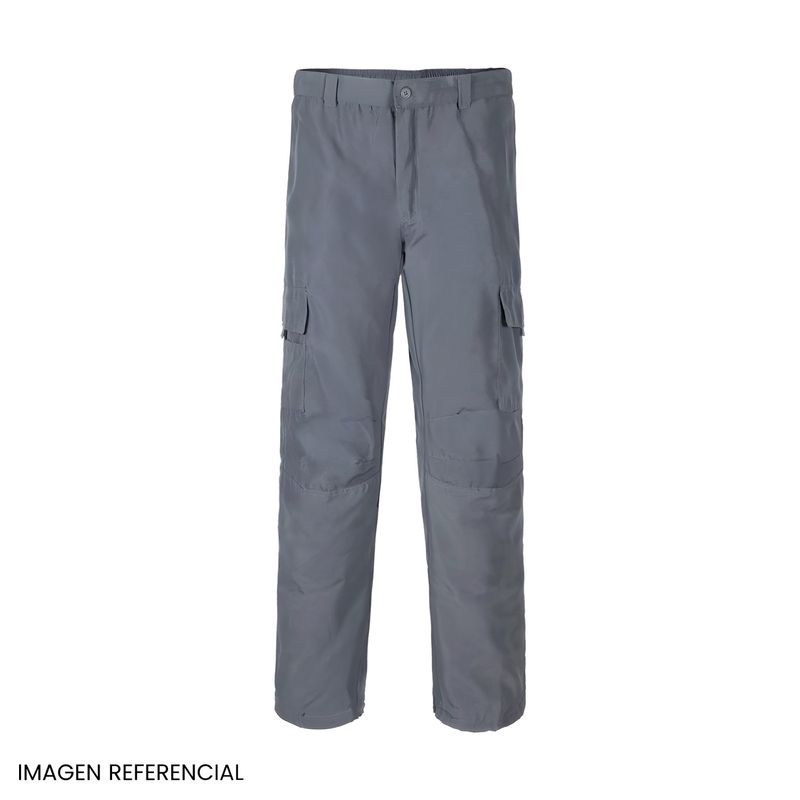Pantalón Cargo Poplín Gris