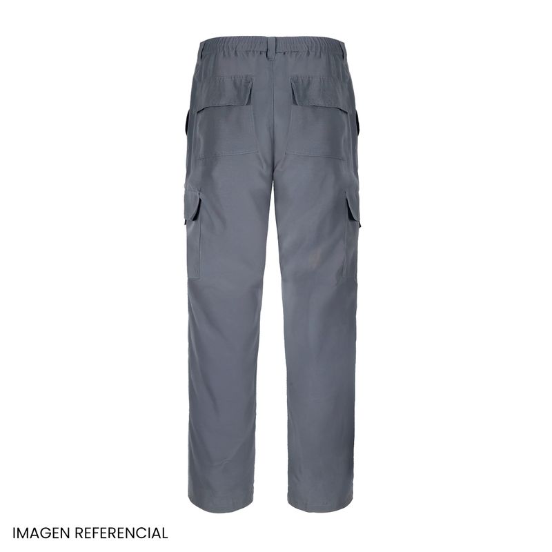 Pantalón Cargo Poplín Gris - Imagen 2