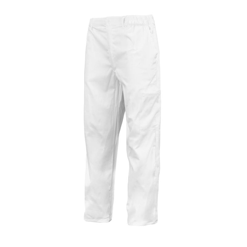 Pantalón Gabardina 100% Algodón Blanco - Imagen 2
