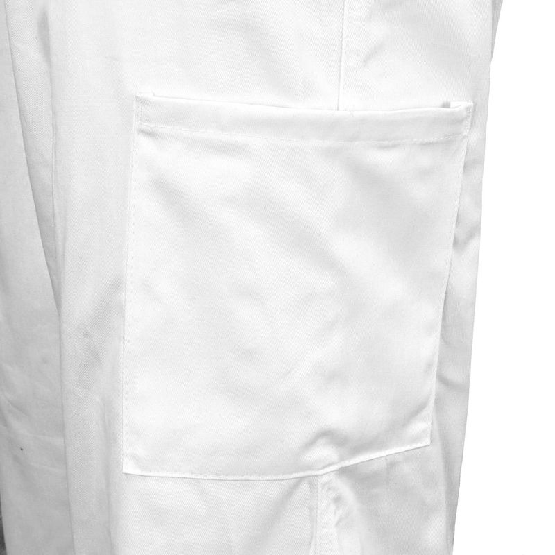 Pantalón Gabardina 100% Algodón Blanco - Imagen 4