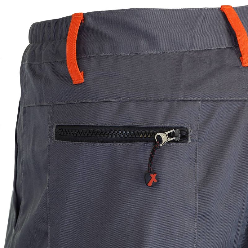 Pantalón Gabardina Gris/Naranjo - Imagen 10